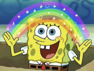 spongebob happy