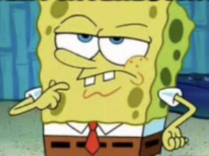 spongebob interessiert