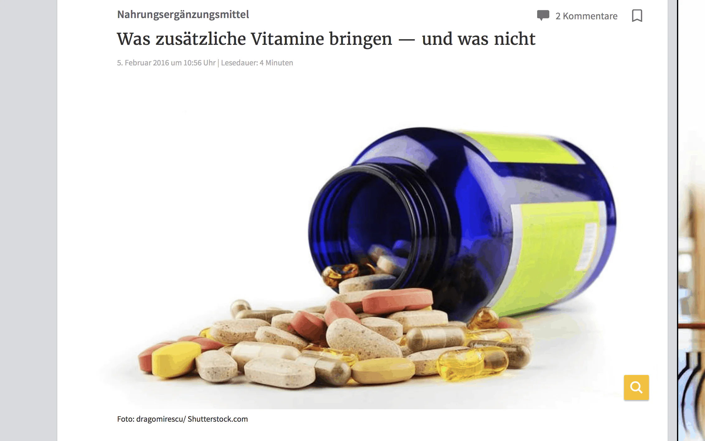 „Extra-Vitamine bringen nichts“
