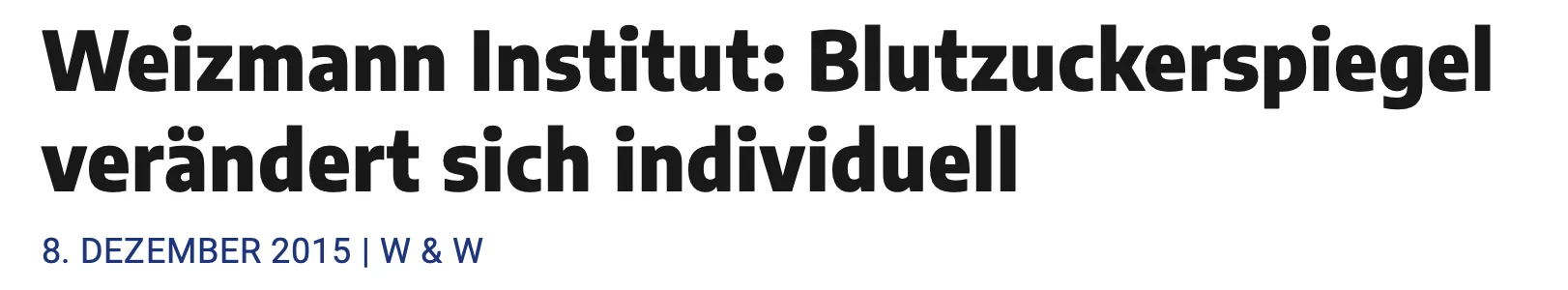 Blutzucker individuell Blutzucker individuell
