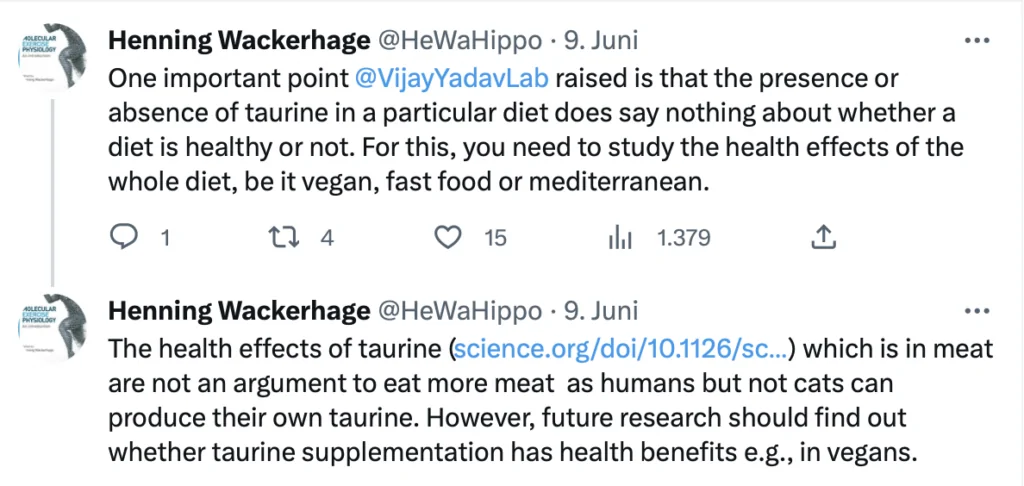 taurin veganer
