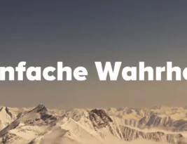 Einfache Wahrheiten